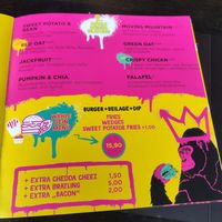 Menu at Urban Gorillas - Vegan Revolution in Dusseldorf