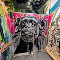Toilets at Urban Gorillas - Vegan Revolution in Dusseldorf