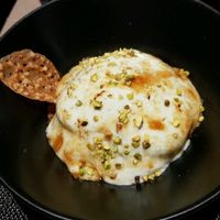 Pistachio emulsion  at Les 5 Sens in Avignon