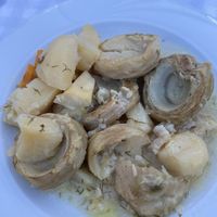 Artichokes with dill, carrot and potatoes  at Annita Ydra in Idra