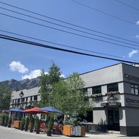 nice deco building   at Shoku Izakaya in Banff
