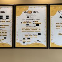 menu  at La Papa Hot Potato & Corn House in Peachtree City