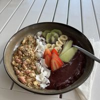 Açai bowl  at The Deck Bar in Darwin
