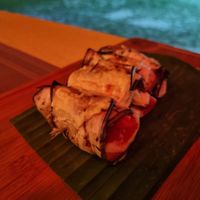 Eggplant rolls at Yellow Beach Cafe in Langkawi