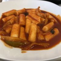 Korean rice cakes  at Hansik in Munich