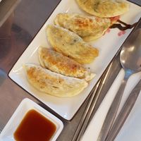 Vegan mandu (dumplings) at Hansik in Munich
