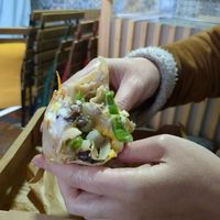 Delicious filled crêpe! at Colours Crêperie in Kakopetria