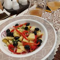 Oriental salad at Sergiana in Brasov