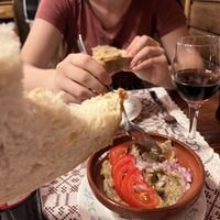 Aubergine dip   at Sergiana in Brasov