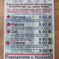 regular menu, they also offer "daily dishes" of which some are vegan at Kleine Kaschmir Küche in Fulda
