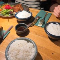 Reis und vegane Ente at KOI 1984 in Regensburg