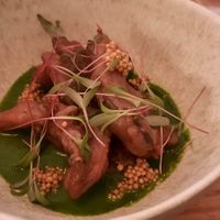 Tempura de pleurotes, cresson, pickels de moutarde at La Belle Verte in Toulouse