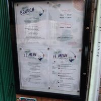 Menu at La Belle Verte in Toulouse