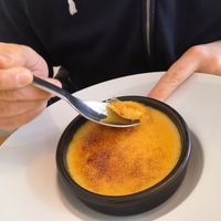 Crème brulée at La Belle Verte in Toulouse