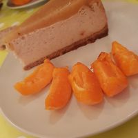 Cheesecake végétalien at La Belle Verte in Toulouse