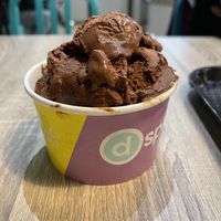 Vegan Dark Chocolate ice cream  at D Spot Desserts in Guelph