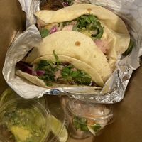 Fish tacos   at The Ginger Mule in Houston