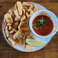 Coconut Calamari at The Ginger Mule in Houston