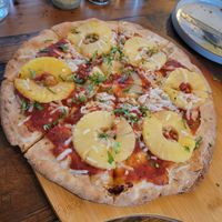 Sunset pizza at The Ginger Mule in Houston