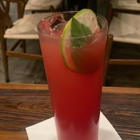 Agua Fresca. Watermelon/basil.  at The Ginger Mule in Houston