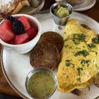 Hearty omelette (part of the Jupiters medley)  at The Ginger Mule in Houston