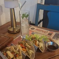 Tacos de vegetales at Bar Garaje in Trinidad
