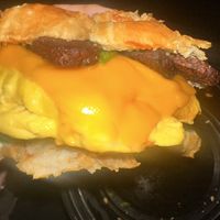 Breakfast croissant sandwich  at Candle in New York City