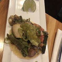 Wild mushrooms and poblano peppers gf/nf/sf  at Candle in New York City