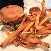 Candle burger with potato friess  at Candle in New York City