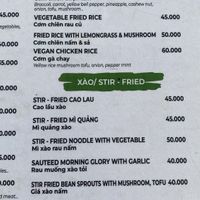menu part2  at Com Chay Thien Tam  in Hoi An