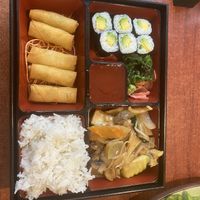 tofu bento box  at ChopstiX in Prague