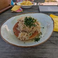 Kiachen mit Speck Sauerkraut, in der Karte steht nur Sauerkraut at Bergbahnen Rosshütte in Seefeld In Tirol