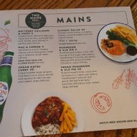 Menú vegano/vegetariano: platos principales at Windmill Inn in York