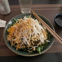 The black garlic vermicelli was amazing. So was the angel Wings they were fantastic, I really recomend!!  at Green Inn - Nhà hàng thuần chay in Hanoi