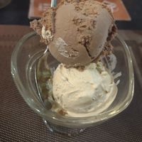 Salted caramel and chocolate at Green Inn - Nhà hàng thuần chay in Hanoi