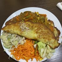 Placek zbójnicki z gulaszem curry   at Karrotka in Torun