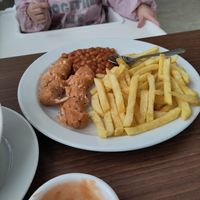 Sausage, beans and chips at Sapcote Garden Centre Cafe    in Leicester