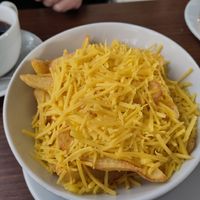 Vegan cheesey chips at Sapcote Garden Centre Cafe    in Leicester