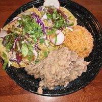 (3) tacos w/rice&beans at Penelope's Vegan Taqueria - Andersonville in Chicago