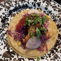 baja tacoooooooo at Penelope's Vegan Taqueria - Andersonville in Chicago