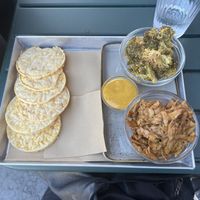 Aperitivo- kebab, broccoli and senape  at Flora et Labora in Milan