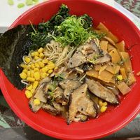 Vegan ramen with yuzu shio broth  at Noods Ramen Bar in Kaneohe