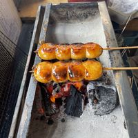 Almost ready  at Yaki Manju Shimamura in Gunma