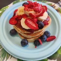 Pancakes vegani at Checchi Brunch & Specialty Coffee in Brescia