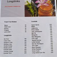 Drinks at Sabai Sabai Viewpoint & Lounge in Koh Lanta