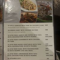 Menu February  at Sabai Sabai Viewpoint & Lounge in Koh Lanta