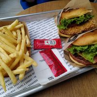 Fries, ChickenLess and TGV Burger at The Good Burger in Aldaia