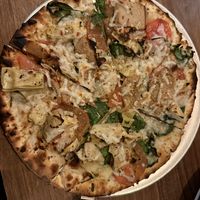 Vegan Artichoke Pizza   at Parkway Pizza - Minnehaha Ave in Minneapolis