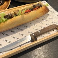 Vegan baguette sandwich  at VIVIN Grocery in Bangkok