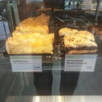 Apple cake & blueberry cake. at Espresso House in Wiesbaden
